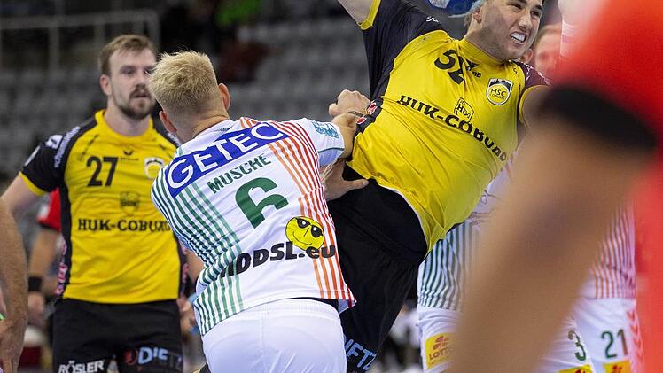 Auf seine Präsenz am Kreis kann der HSC wieder bauen: Justin Kurch kehrt nach überstandener Corona-Infektion in den Kader zurück.