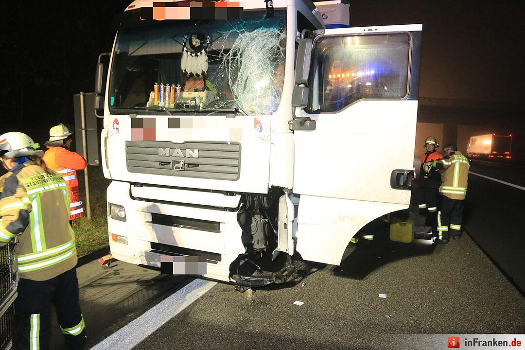 Lkw-Unfall bei Hirschaid