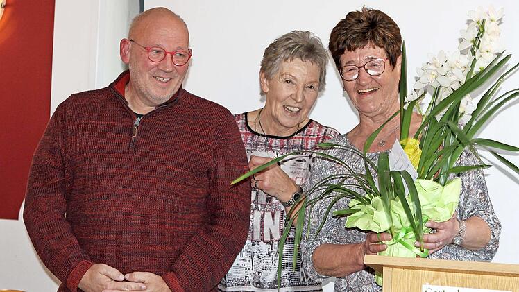 Das neue Vorstandstrio des Gartenbauvereins bilden in den kommenden vier Jahren (von links) Horst Graf, Marianne Köstner und Barbara Wachter.