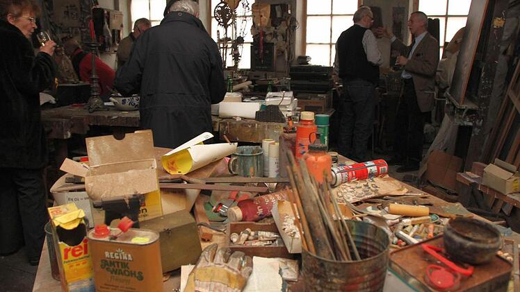 Impressionen aus dem Atelier von Robert Höfling.