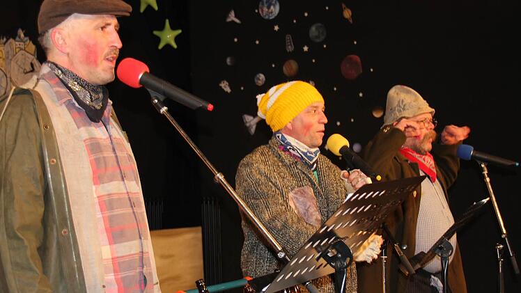 Wenn Ebern von Heubach aus regiert wird, geht's aufwärts, fanden die Stadtstreicher Stefan Wolfschmitt, Hannes Rennebohm und "Pommes" Heim...