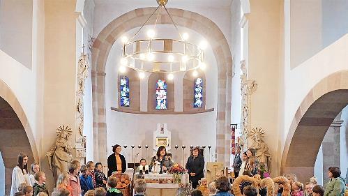 Erntedankfest in der St. Lambertus-Pfarrkirche Thulba.
