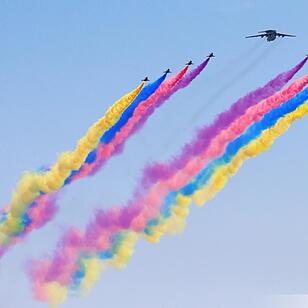 Militärparade in China