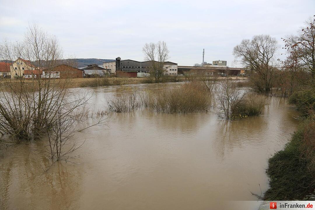 Überschwemmung in Oberfranken - Zapfendorf