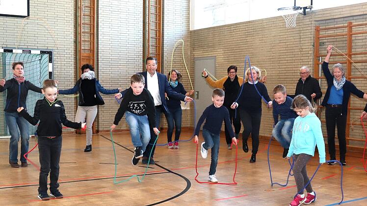 Beim Üben in der SchulturnhalleJohanna Blum