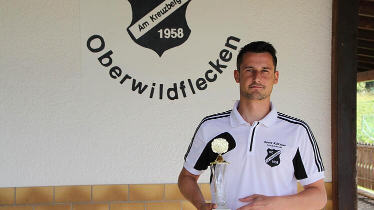 Gewann mit 25 Treffern in der B-Klasse den Torjägerpokal der Saale-Zeitung: Robert Adam vom SCK Oberwildflecken. Foto: Sebastian Vogt