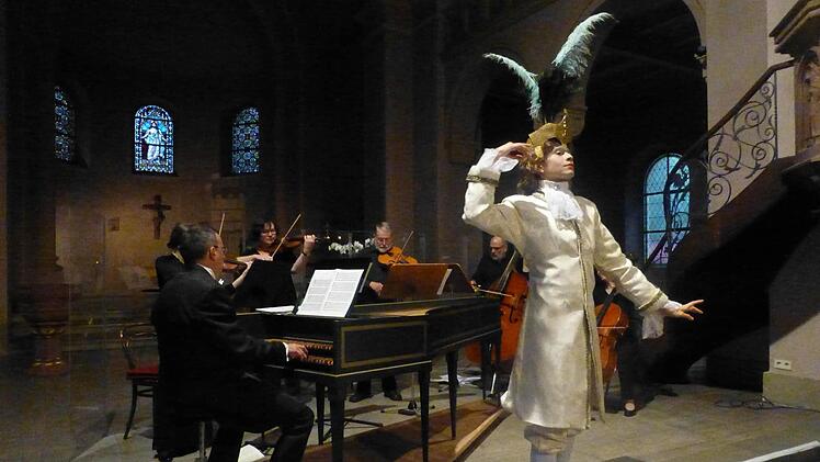 Sopranist Leandro Lafont beim Konzert in Bad Kissingen.  Foto: Ahnert