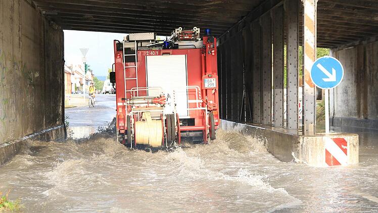 Ein Unwetter tobte am 22. Juli über Bamberg und den Landkreis Foto: Fedinand Merzbach