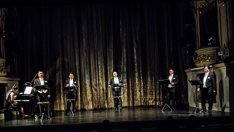 Sänger aus den Reihen des Landestheater-Chores gestalteten einen Liederabend in Coburg.Foto: Jochen Berger