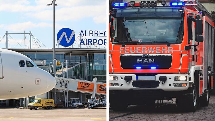 Flughafen Nürnberg: Feuerwehreinsatz wegen Sicherheitslandung - "Technisches Problem"