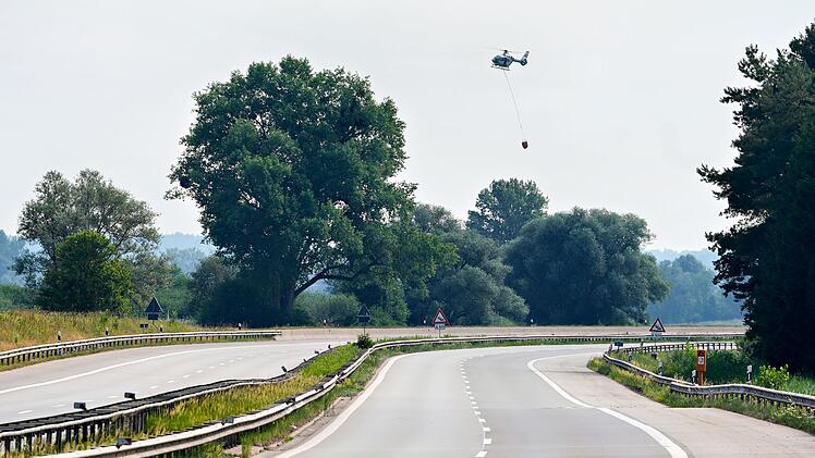 Waldbrand am Chiemsee