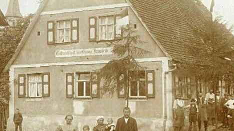 Das Gasthaus Kropfeld in Drosendorf (Ansicht vor 1910) Foto: privat