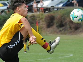 Ein letztes Tänzchen für diese Saison: Phil Schönhöfer vom TSV Wollbach.ssp