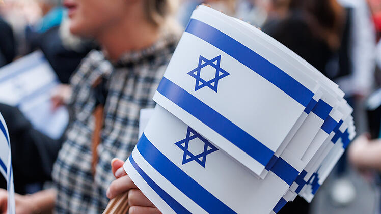 Nach Hamas Großangriff - Solidaritätskundgebung in Nürnberg