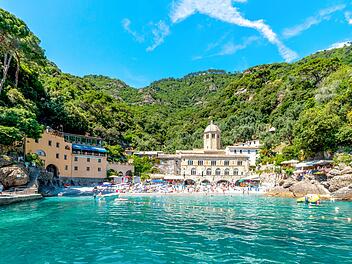 Urlaub in Italien - Kloster San Fruttuoso bei Portofino in Ligurien