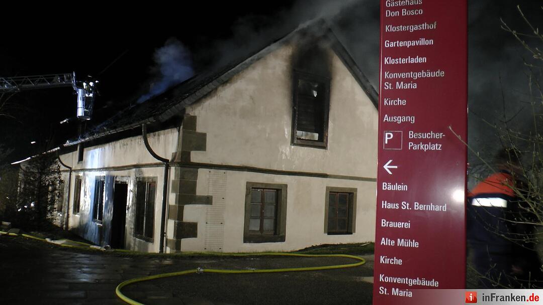 Brand in Kloster bei Münnerstadt – 250 Heimbewohner von Feuer bedroht