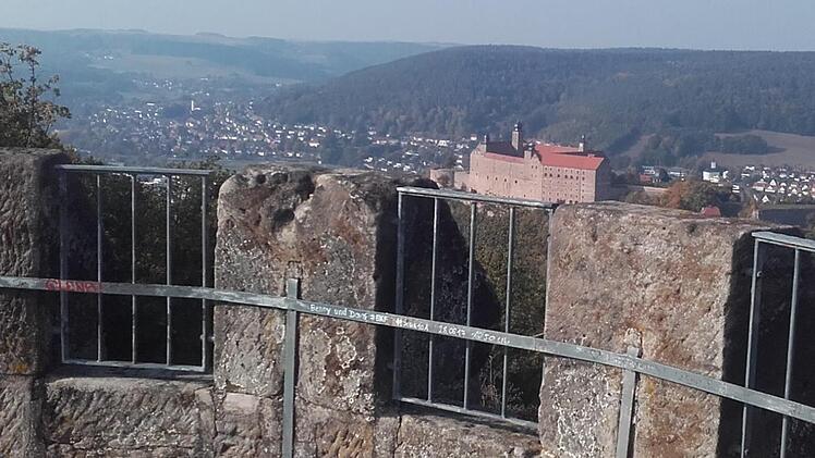 Vom Rehturm aus bietet sich ein traumhafter Blick zur Plassenburg. Foto: Christian Schuberth