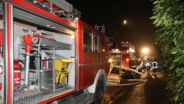 Brand eines Reihenmittelhauses am Freitagabend im Kulmbacher Ortsteil Blaich. Dagmar Besand