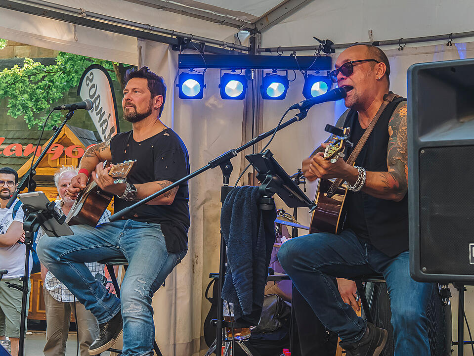 Fantastische Stimmung im Burggraben