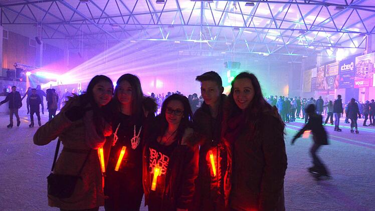 Eisdisco 2015 in der Bad Kissinger Eishalle. Foto: Peter Rauch