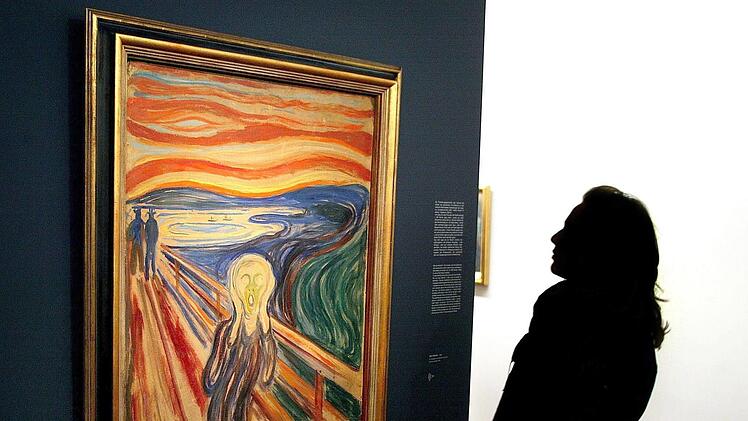 Munchs "Der Schrei" im Museum Foto: dpa