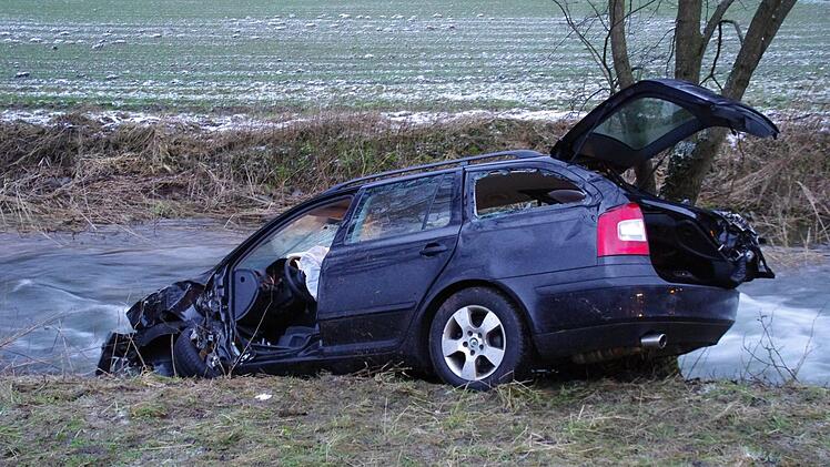 Der Wagen des Unfallverursachers. Foto: Marco Meißner