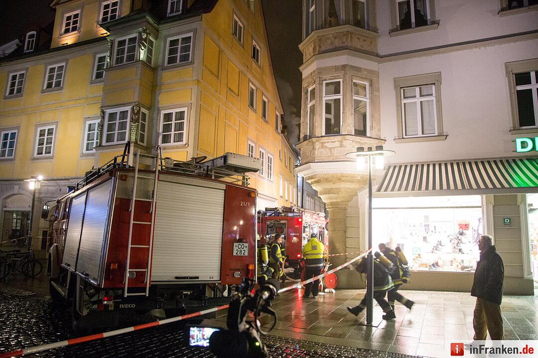 Schwelbrand in Coburger Innenstadt