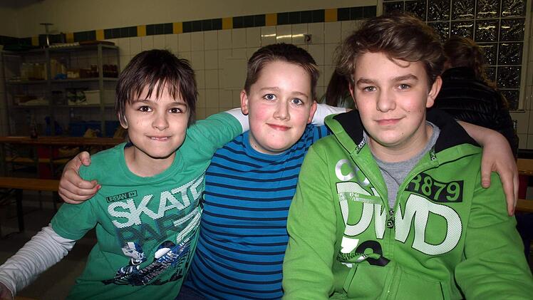 Jonas Schmittnägel, Lukas Welscher und Jonas Michalka.(v. l.) fanden den Jugendworkshop einfach toll. Fotos: Deuerling
