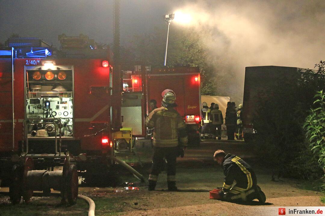 Feuer in Bamberg - Mann erleidet schwerste Verletzungen