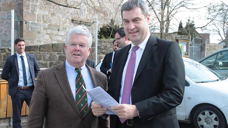 Markus Söder in Willmersreuth. Foto: Jürgen Gärtner