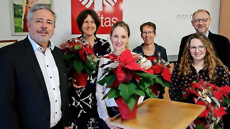 Die Stiftergemeinschaft der Sparkasse Forchheim (v.l.): Harald Reinsch, Simone Fahmy, Stephanie Kaufmann, Kathrin Reif, Silke Trautner und Peter Ehmann.