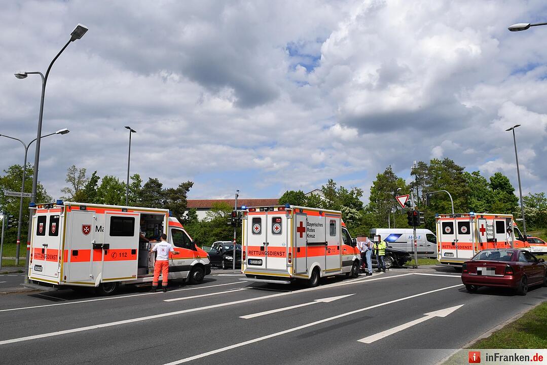 Schwerer Unfall am Berliner Ring in Bamberg