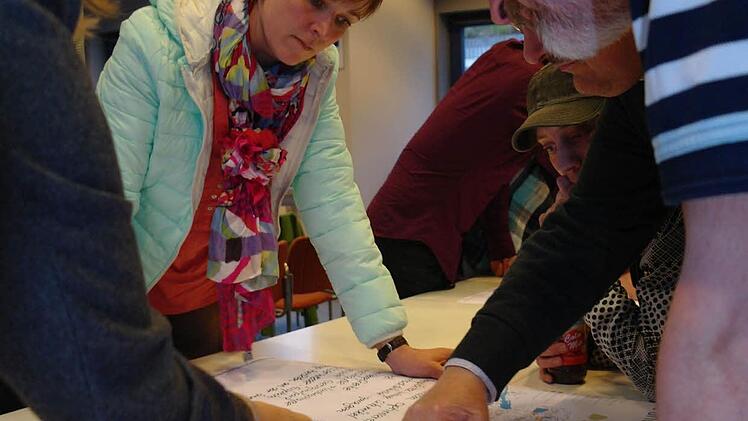 Vordenken für die Zukunft: Den Brückenauern kamen viele Ideen für Stadt und Stadtteile. Foto: Stephanie Elm