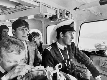 Der damalige Prinz Andrew und sein Bruder Charles