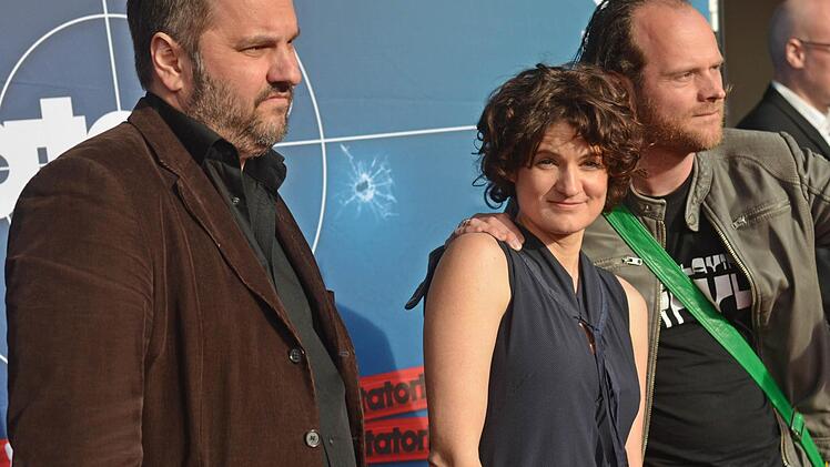 Drei Franken für den Tatort: Matthias Egersdörfer (li.), Eli Wasserscheid und Andreas Leopold Schadt. Foto: Nikolas Pelke