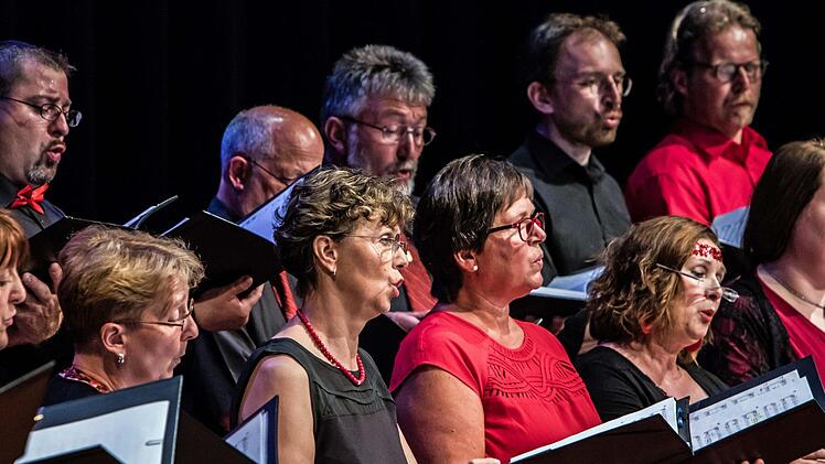 Der Auswahl "Ziemlich beste Stimmen" eröffnete das Programm beim Auftaktkonzert in Coburg.Foto: Jochen Berger