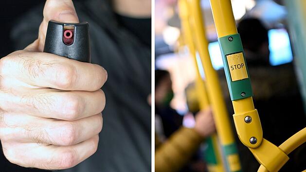 Tierabwehrspray-Attacke im Bus