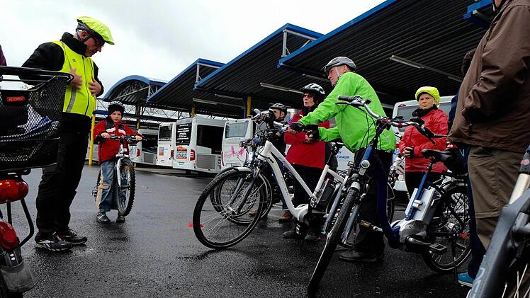 Sicherheitstraining für E-Biker in Hammelburg. Foto: Gerd Schaar