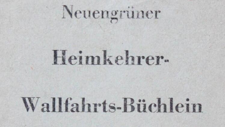 Für die Wallfahrt wurde extra ein Büchlein herausgegeben.  Repro: Friedwald Schedel