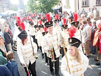 Die Grenzmark und das Altstadtfest gehörten zusammen. Im Jahr 2017 fehlte der Spielmannszug allerdings.  Foto: Archiv/Busch