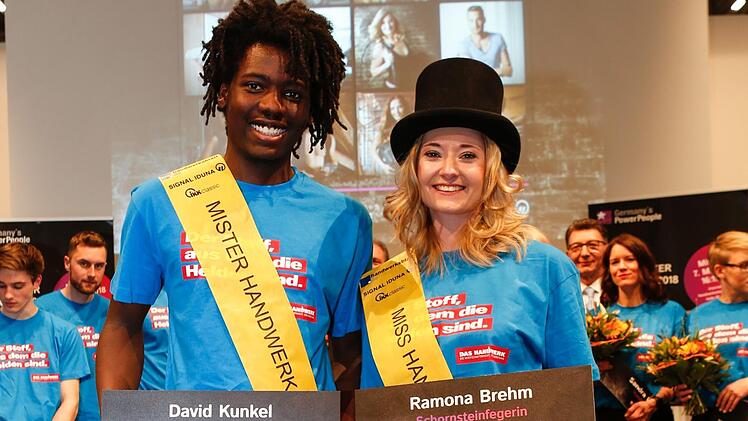 Ramona Brehm ist die neue "Miss Handwerk", David Kunkel der neue "Mister Handwerk"Axel Weiss /Werbefotografie Weiss