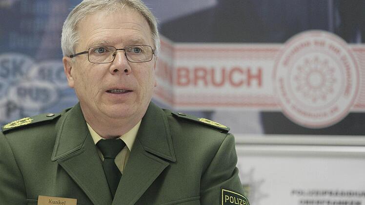 Polizeipräsident Reinhard Kunkel konnte gestern gute Zahlen für Oberfranken präsentieren.  Foto: Jochen Nützel