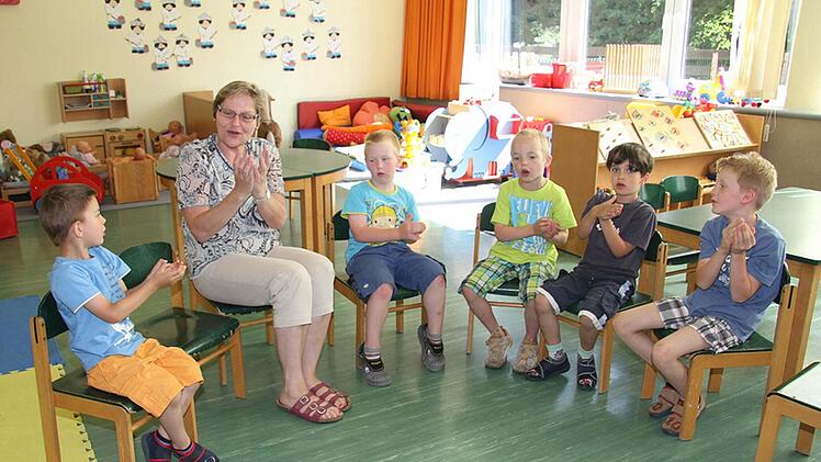 Ute Böhm ist guter Dinge, dass die Übergangszeit gut wird. Die Schulzimmer sind von den Eltern mit viel Liebe umgestaltet worden.