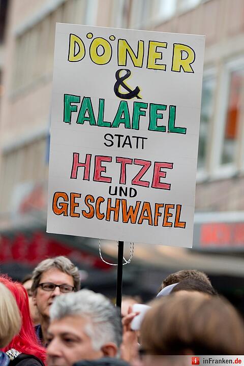 Demo gegen Neonazis in Nürnberg