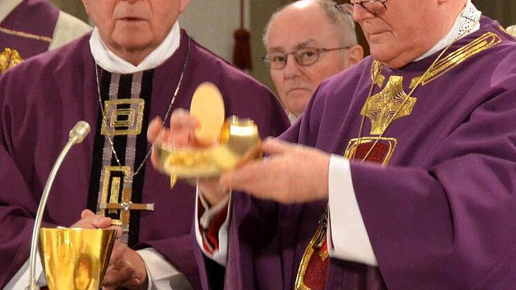 Besuch des Bischofs in Bad Kissingen. Foto: Peter Rauch