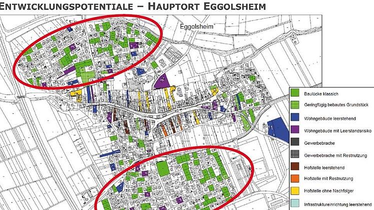 Baulücken in Eggolsheim Grafik/Repro: Marktgemeinde Eggolsheim