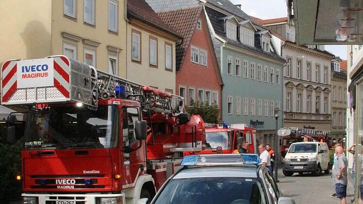 Großeinsatz im Steinweg Foto: Ulrike Nauer