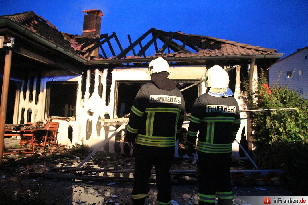 Wohnhaus wird in Redwitz Raub der Flammen