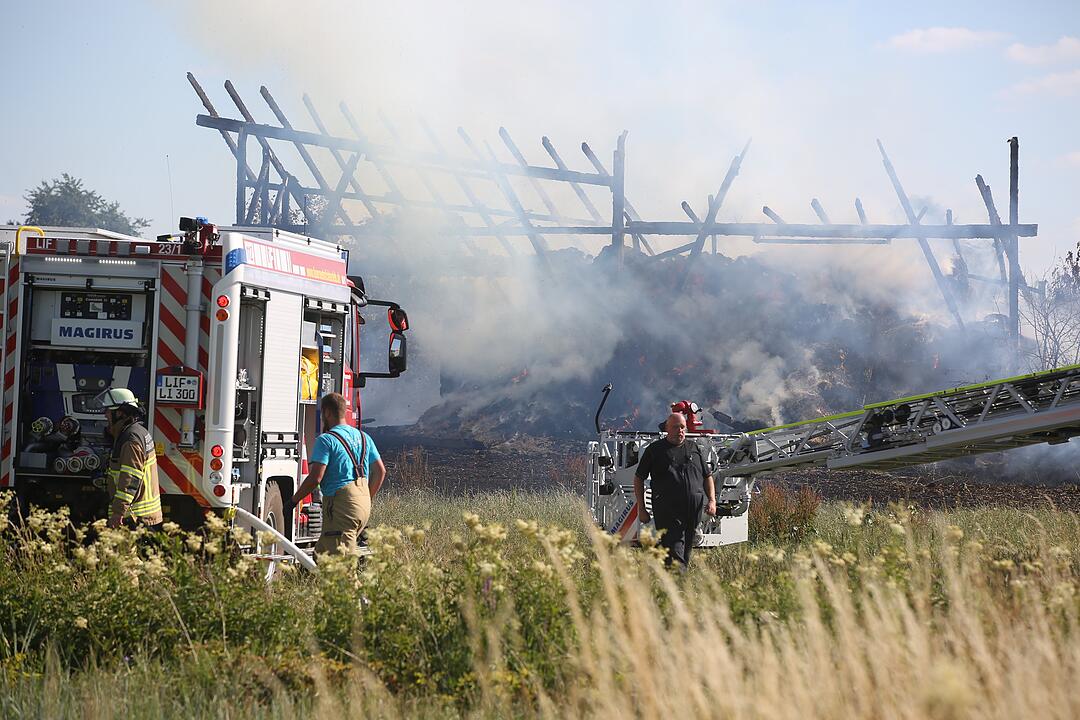 Scheune im Kreis Lichtenfels brennt komplett nieder