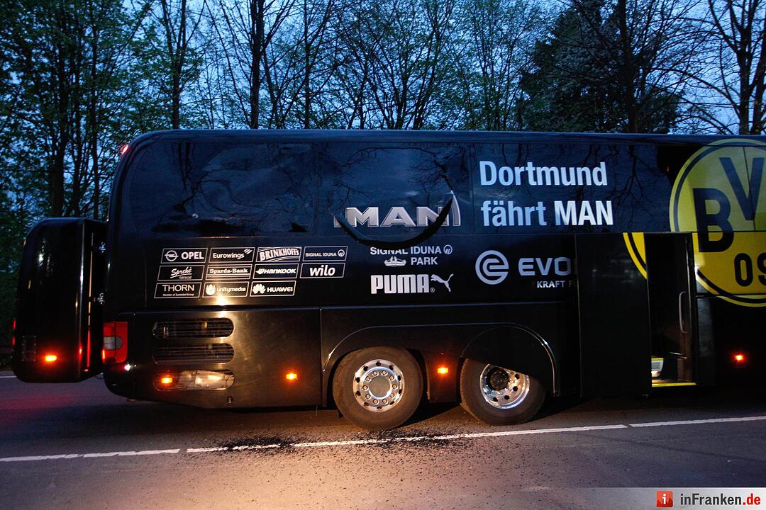 Explosion am Mannschaftsbus in Dortmund